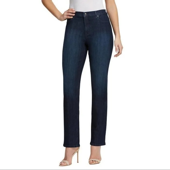 Gloria Vanderbilt Amanda Jean 14 Short High Rise Tapered Leg Portland Wash New - Picture 1 of 15